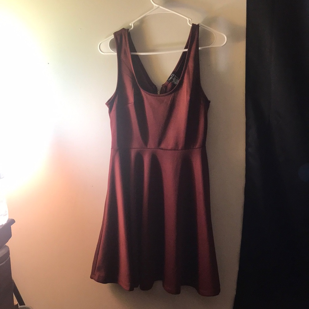 Burgundy dress